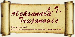 Aleksandra Trujanović vizit kartica